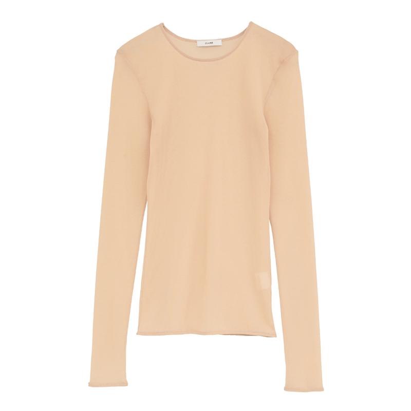 CLANE クラネ “SHEER TULLE TOPS” シアーチュールトップス | t / wo