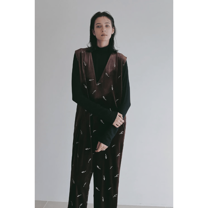 【新品】MANOF⭐︎VELOUR EMBROIDERY ALL IN ONE MANOF マノフ “VELOR EMBROIDERY ALL IN ONE” ベロアエンブロ