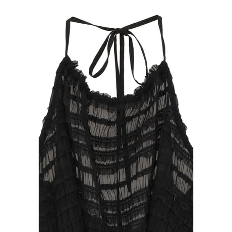 MANOF マノフ “SHIRRING HALTER NECK TOPS” シャーリングホルターネックトップス