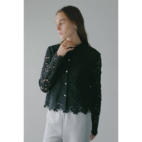 MANOF マノフ “COTTON LACE SHORT SHIRT” コットンレースショートシャツ