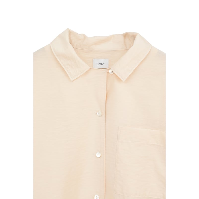MANOF マノフ “BACK LAYERED SHEER SHIRT” バックレイヤードシア