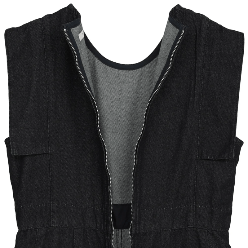 サロペット・オーバーオール・オールインワン CLANE SQUARE SLEEVE ALL IN ONE CLANE クラネ SQUARE SLEEVE DENIM ALL IN ONE スクエアスリ