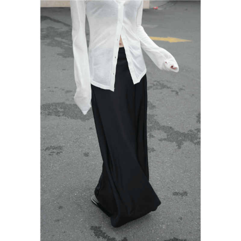 スカート commesi si studio Silky Long Skirt SOMME SI STUDIO コムシストゥディオ “BASIC LONG SKIRT” ベー