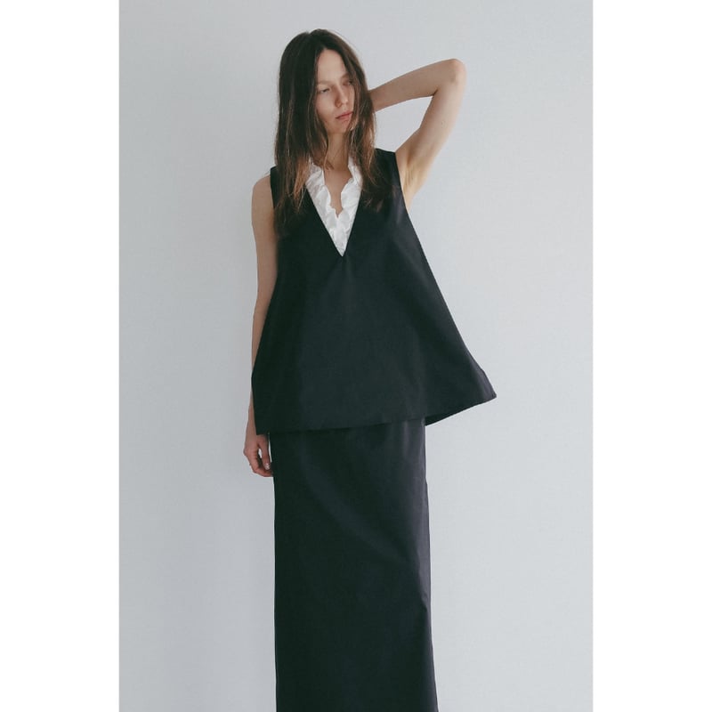 MANOF マノフ “FRILL V NECK SET UP” フリルVネックセットアップ |