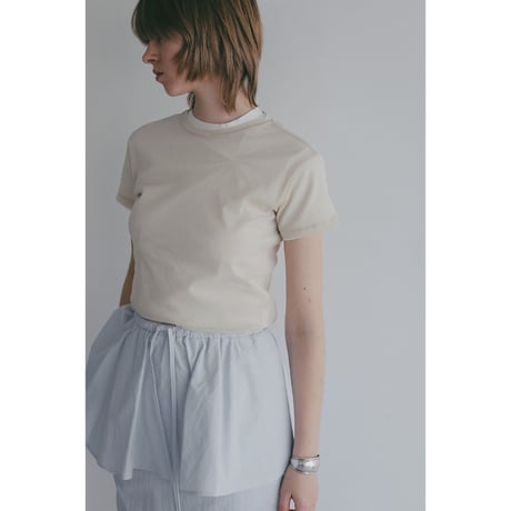 MANOF マノフ “BASIC TULLE T-SHIRT” ベーシックチュールTシャツ