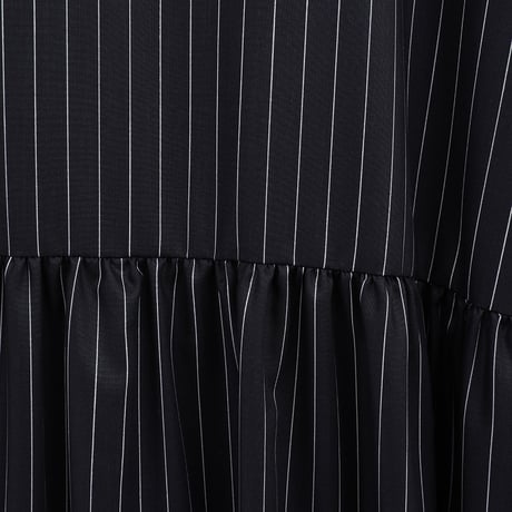 MANOF マノフ “PINSTRIPE GATHER ONE PIECE” ピンストライプギャザーワンピース