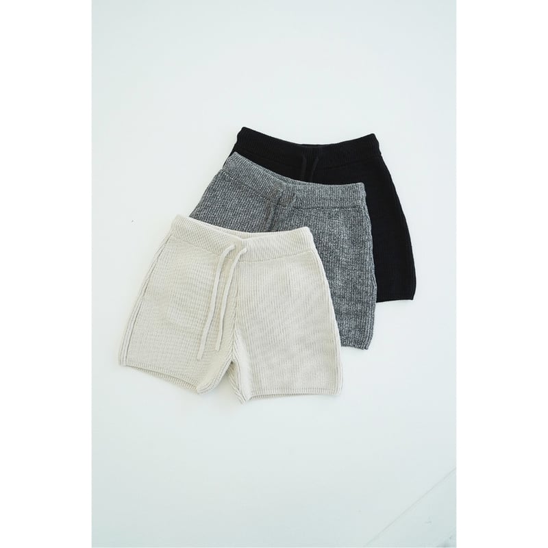CLANE クラネ “KNIT SHORT PANTS” ニットショートパンツ | t / wo