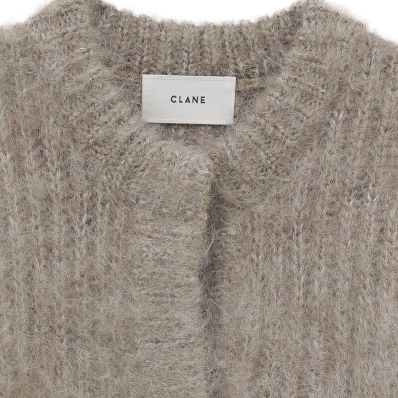 CLANE クラネ “COLOR MOHAIR SHAGGY CARDIGAN” カラーモヘヤ...