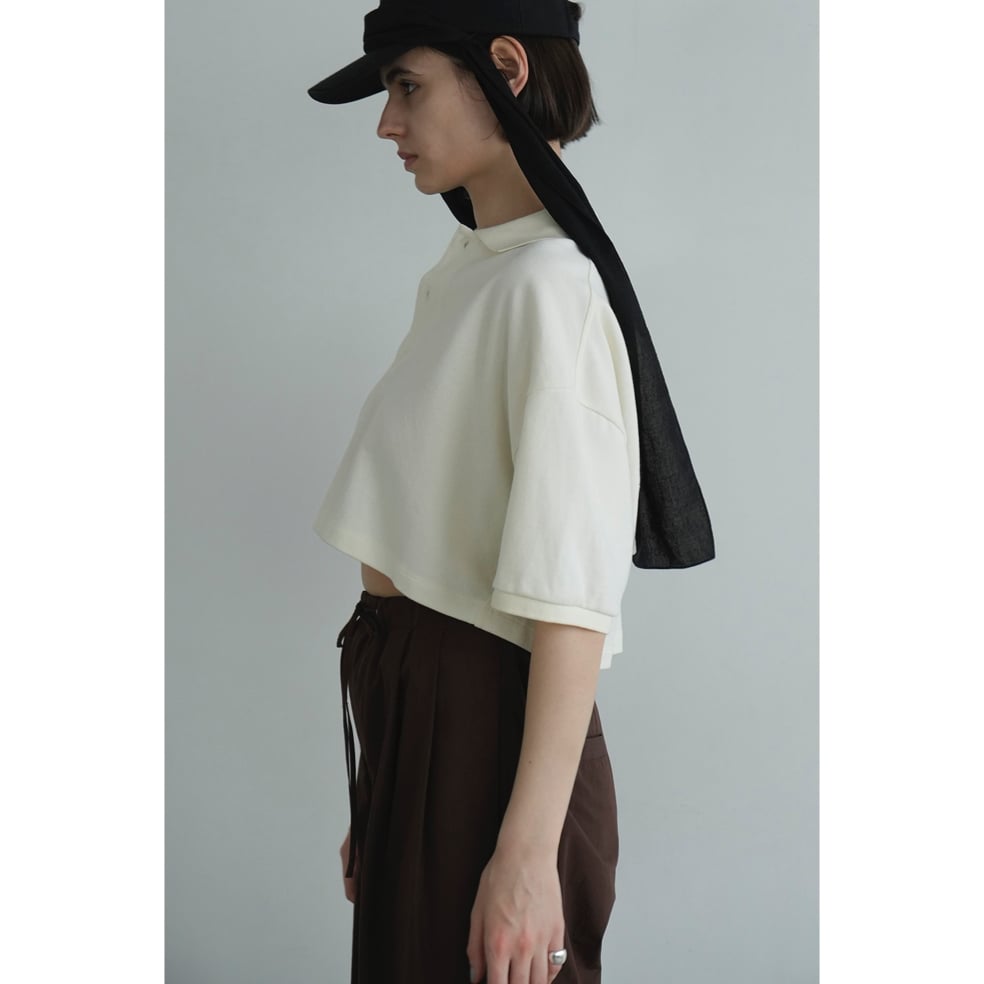 CLANE クラネ “CROPPED POLO TOPS” クロップドポロトップス | t / wo
