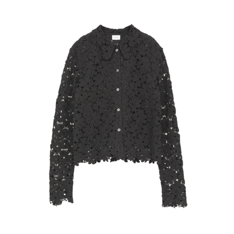 MANOF マノフ “COTTON LACE SHORT SHIRT” コットンレースショートシャツ