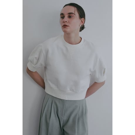 MANOF マノフ “PUFF SLEEVE SWEAT TOPS” パフスリーブスウェットトップス