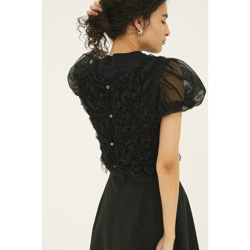 CLANE クラネ “TULLE VEST LAYERED TOPS” チュールベストレイヤー CLANE クラネ “TULLE VEST LAYERED TOPS” チュールベストレイヤー