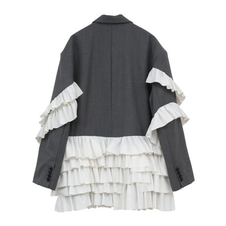 CLANE クラネ “FRILLED TAILORED JACKET” フリルテイラードジャケット