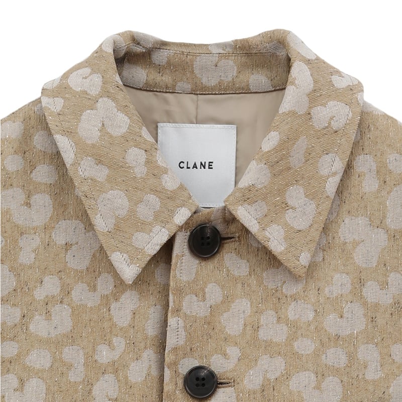 CLANE クラネ “LINEN LEOPARD JACKET” リネンレオパードジャケット 