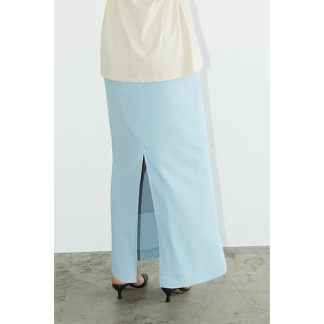 CLANE クラネ “RIB STRIPE STRAIGHT SKIRT” リブストライプストレートスカート