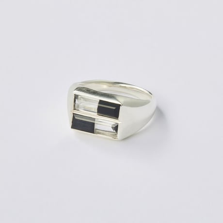 FIBULA フィブラ “Recette stone ring double” ルセットストーンリングダブル