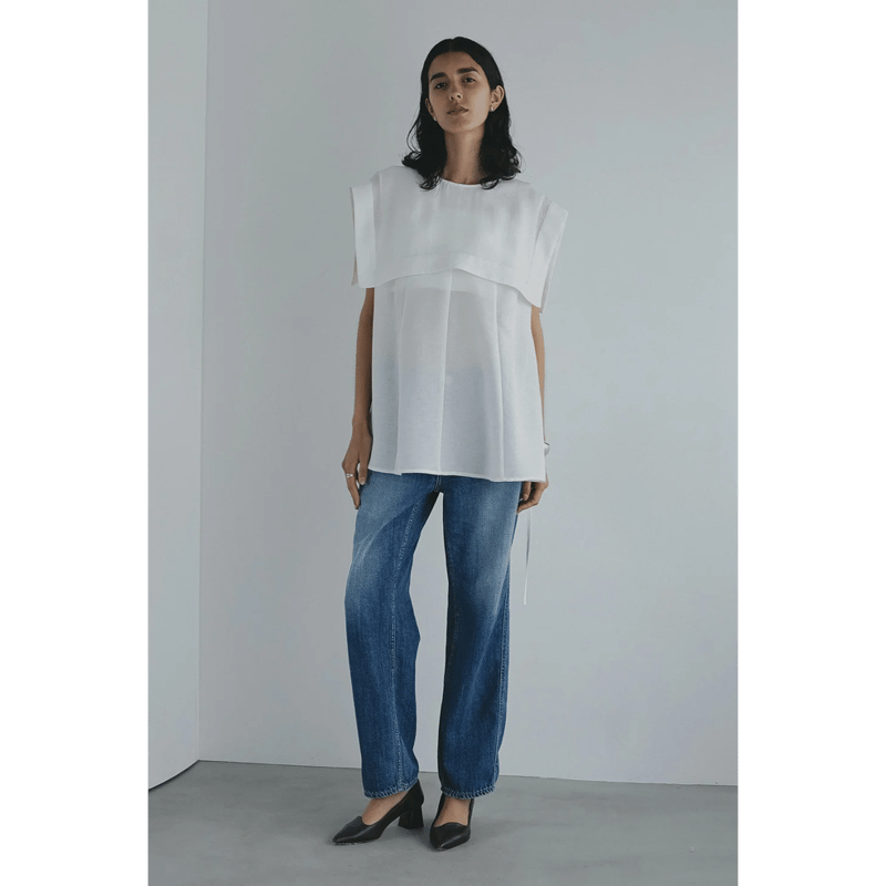 トップス LAYERED COMBI TOPS Ivory size1 MANOF マノフ “LAYER COMBI TOPS” レイヤーコンビトップス | t / wo