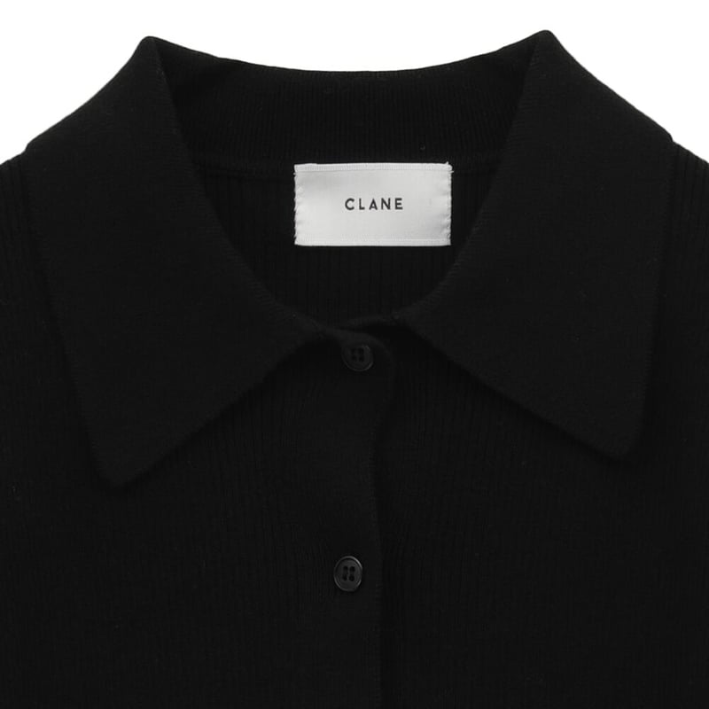 CLANE クラネ “COLLAR RIB CARDIGAN” カラーリブカーディガン | t...