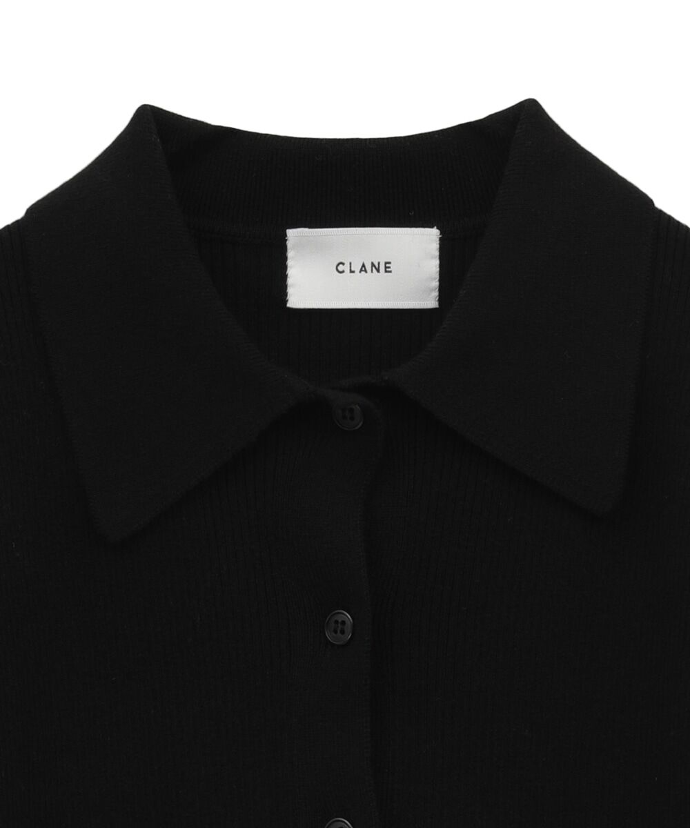 CLANE クラネ “COLLAR RIB CARDIGAN” カラーリブカーディガン | t...