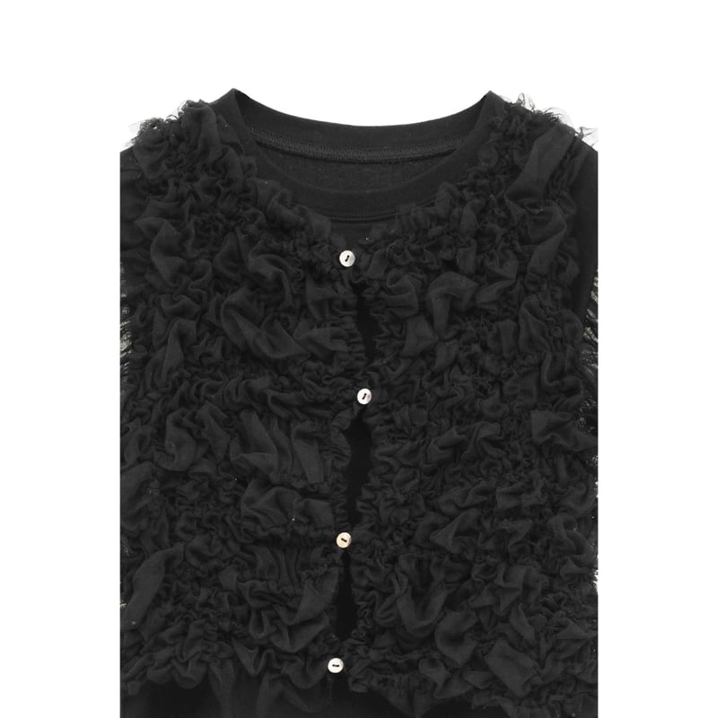 CLANE クラネ “TULLE VEST LAYERED TOPS” チュールベストレイヤー