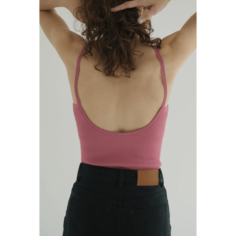 CLANE クラネ “BOAT NECK BACK OPEN KNIT TOPS” ボートネックバックオープンニットトップス