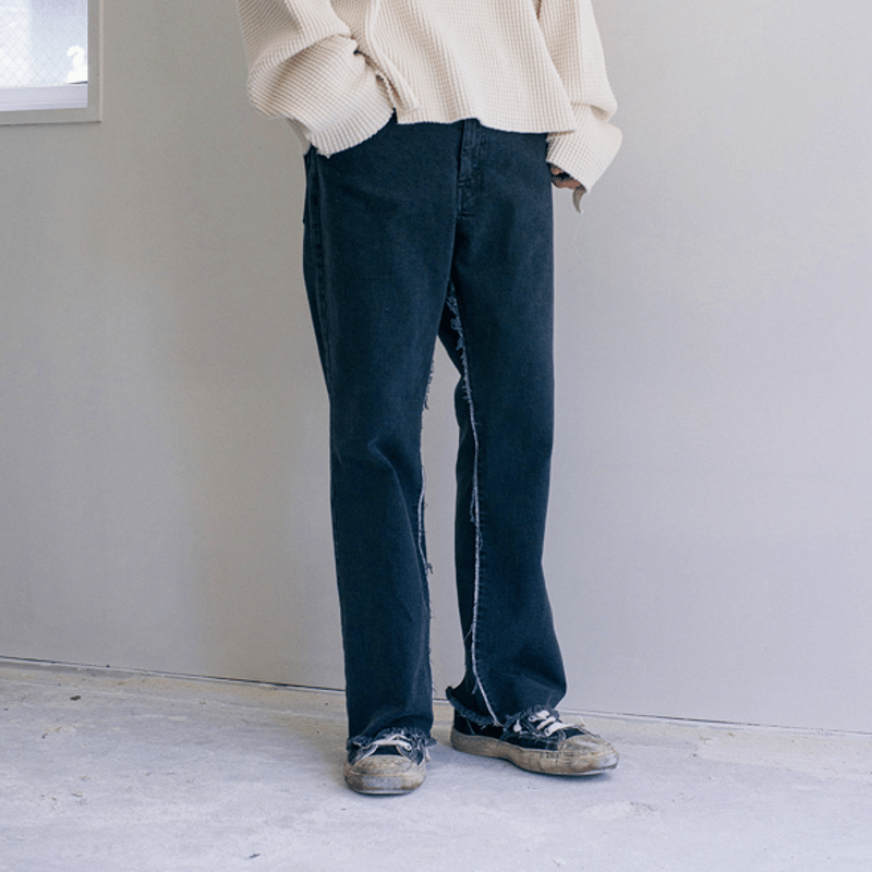 Name. ネーム “WASHED TWO SIDES DENIM FLARE PANTS”