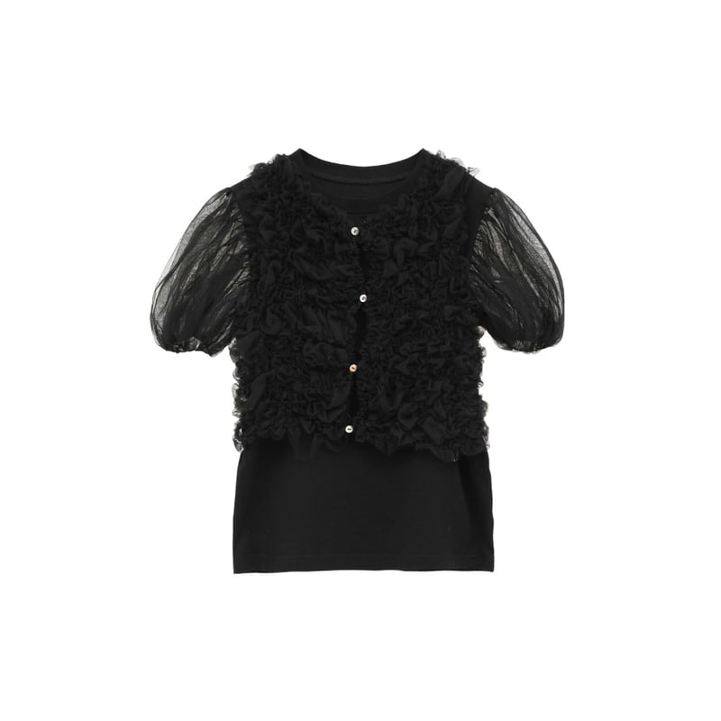 CLANE クラネ “TULLE VEST LAYERED TOPS” チュールベストレイヤー