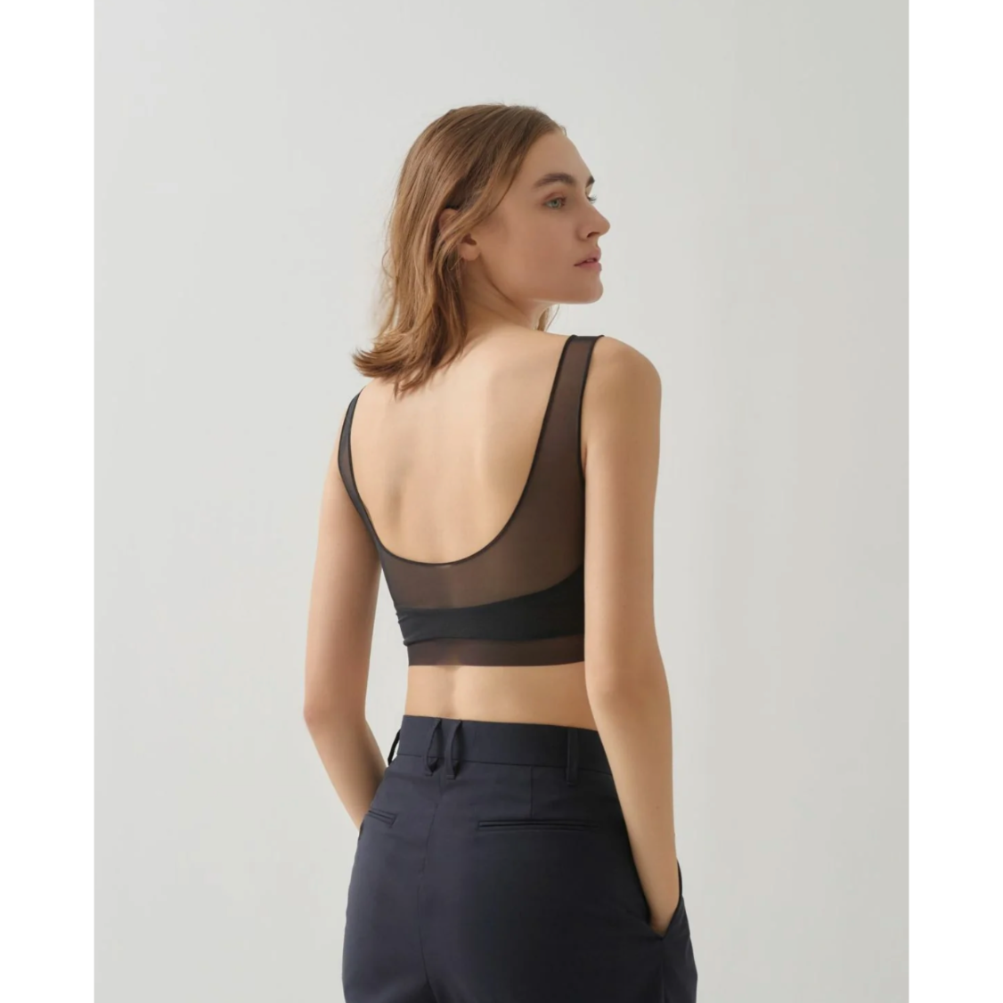 NICENICE MOMENT ナイスナイスモーメント “MESH BRA TANK” メッシ