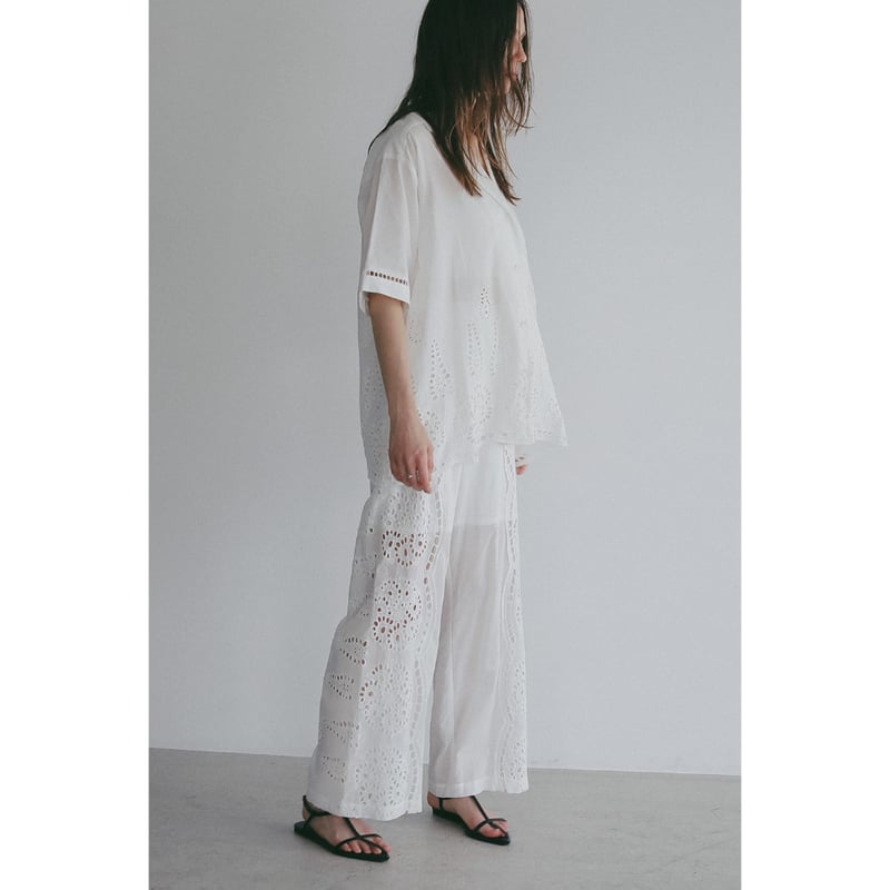 MANOF マノフ “CUT WORK LACE PANTS” カートワークレースパンツ |