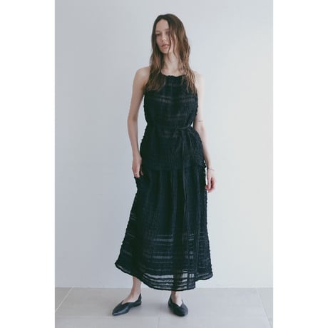 MANOF マノフ “SHIRRING HALTER NECK TOPS” シャーリングホルターネックトップス