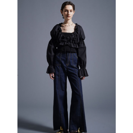 MECRE メクル “ギャザーショートボレロ” | t / wo 