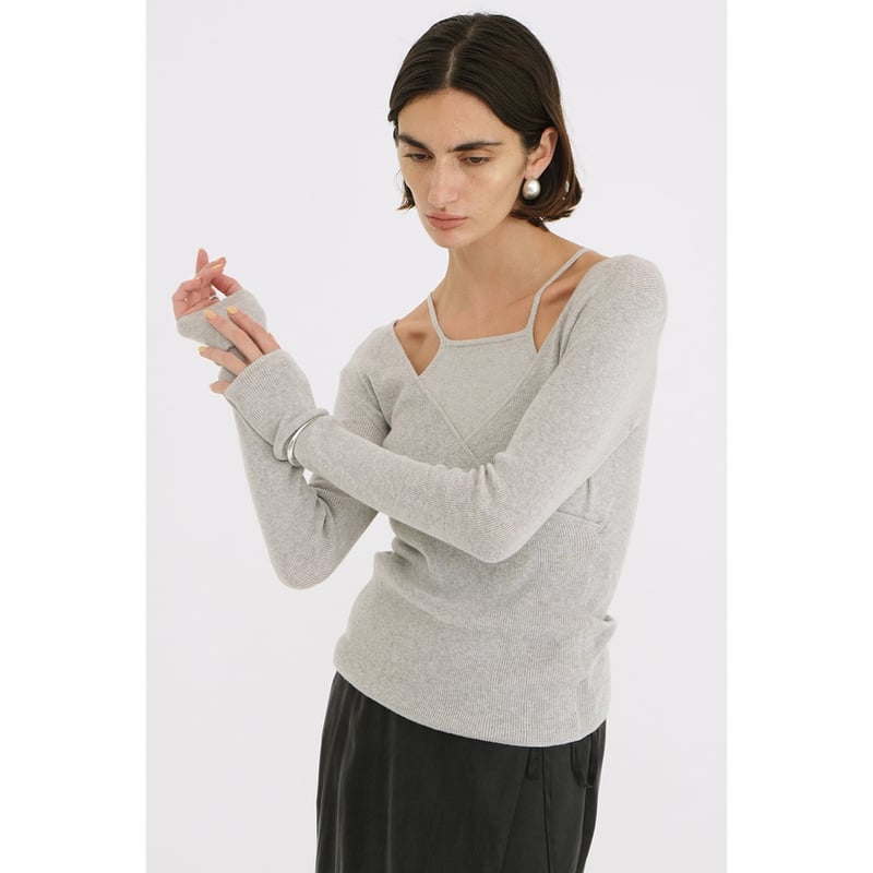 CLANE クラネ “CAMISOLE SET CACHECOEUR KNIT TOPS” キ CLANE クラネ “CAMISOLE SET CACHECOEUR KNIT TOPS” キ