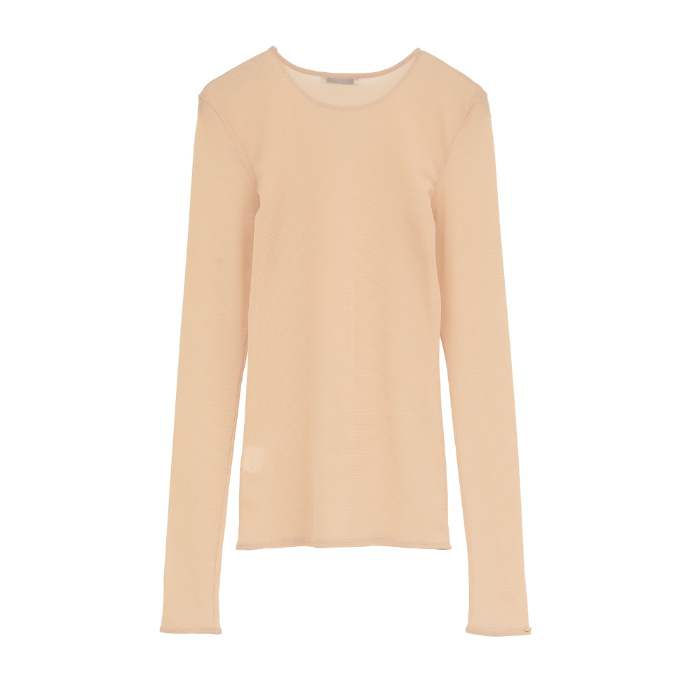 CLANE クラネ “SHEER TULLE TOPS” シアーチュールトップス | t / wo