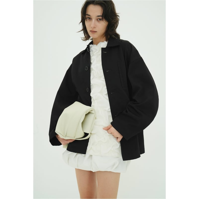 CLANE WOOL NYLON SINGLE JACKETブラック2サイズ新品 CLANE クラネ “WOOL NYLON SINGLE JACKET” ウールナイロンシング