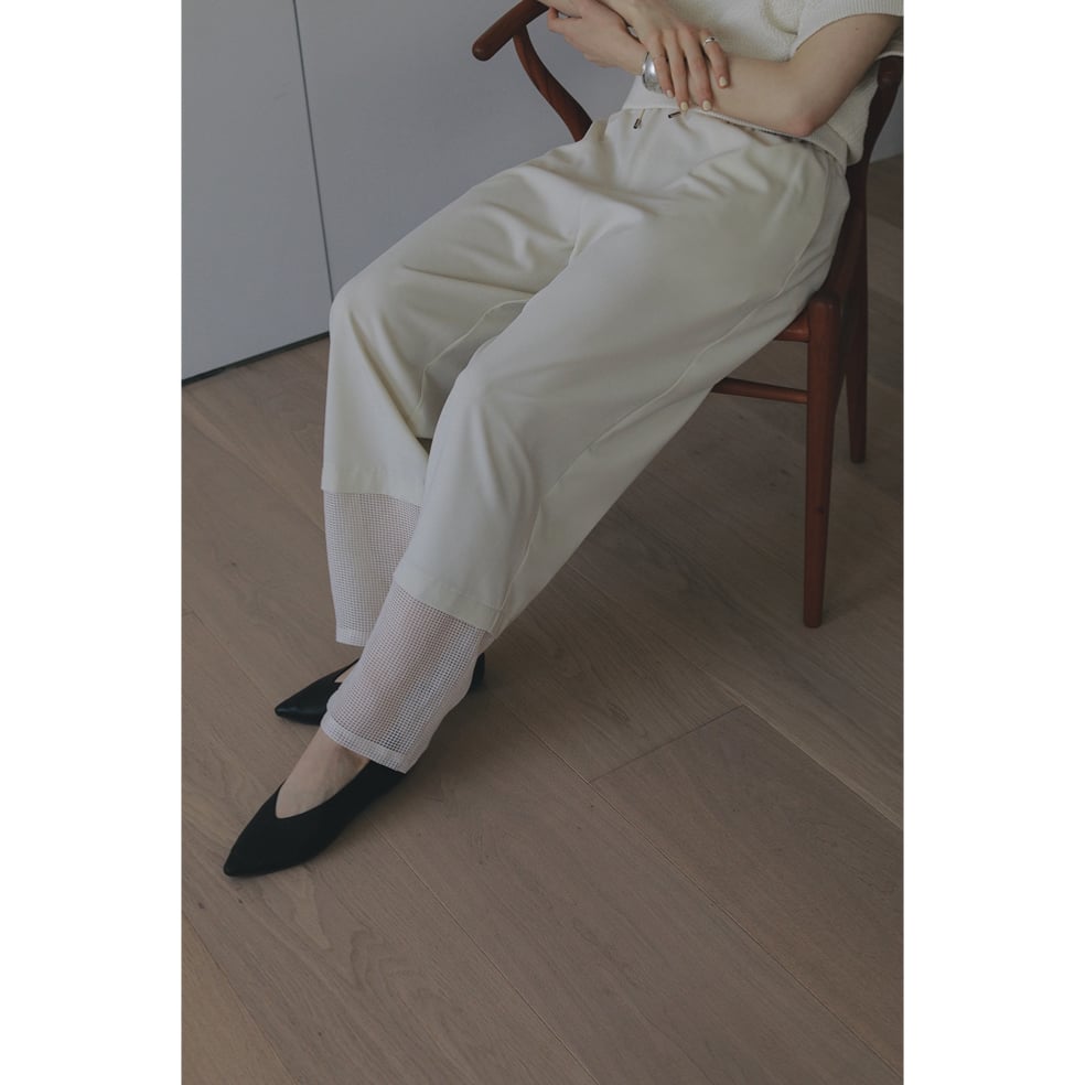 MANOF マノフ “SHEER HEM PANTS” シアーヘムパンツ | t / wo