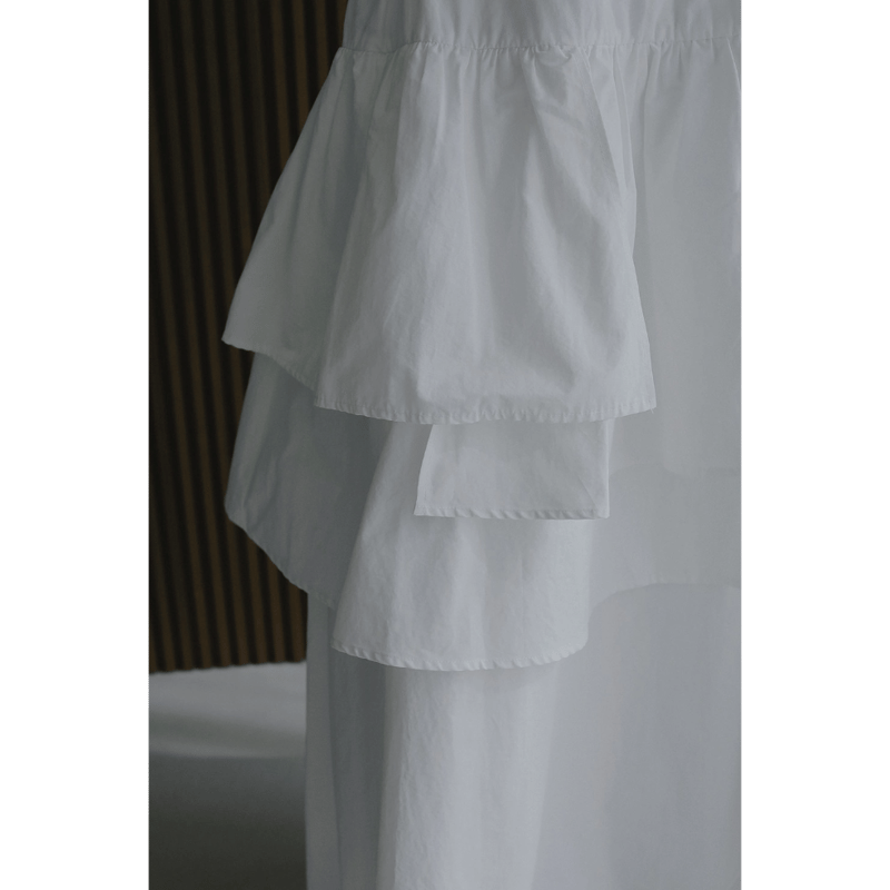 MANOF マノフ “ASYMMETRY TIERED SKIRT” アシンメトリーティアード