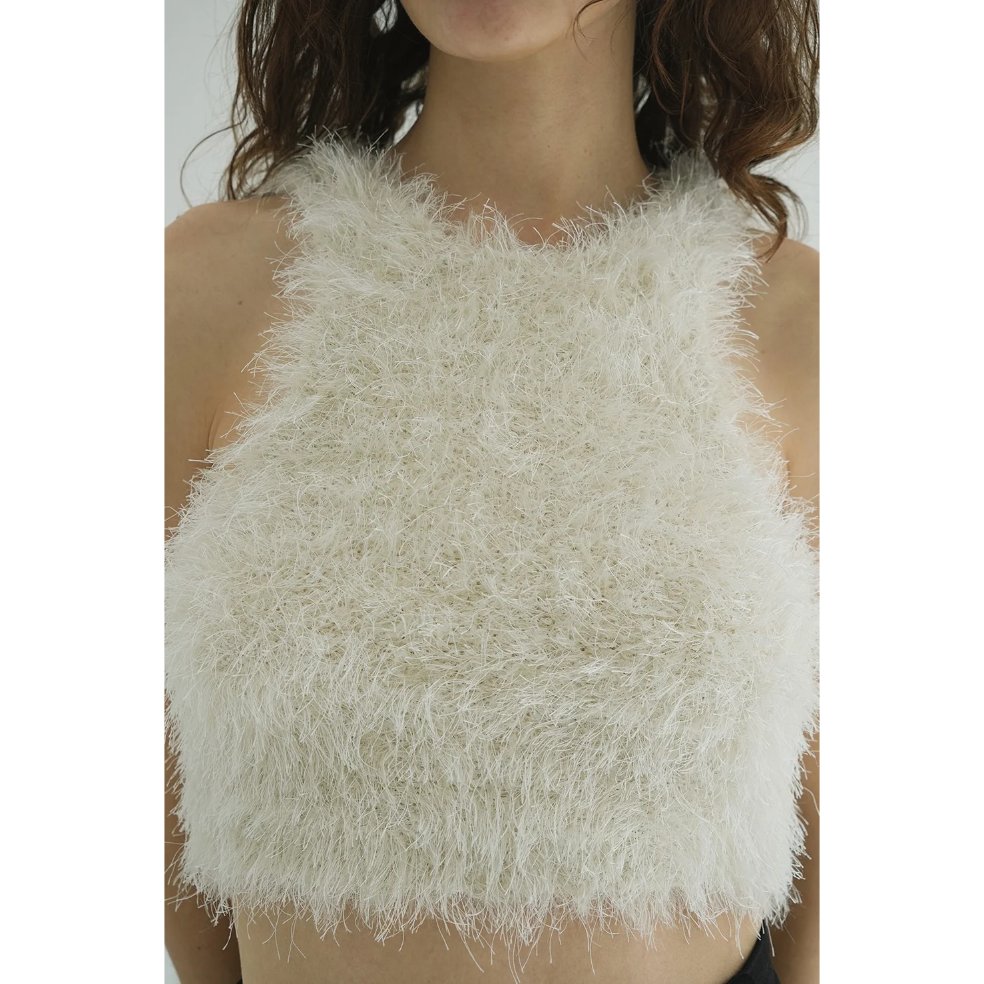 CLANE クラネ “SHAGGY AMERICAN SLEEVE KNIT TOPS” シャ