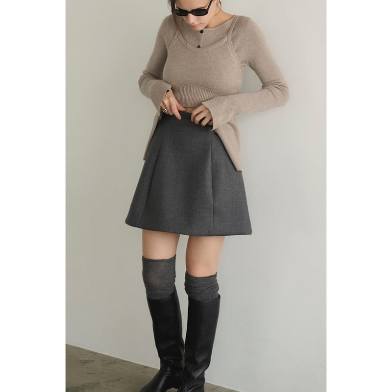 CLANE クラネCONSTRUCTIVE MINISKIRT