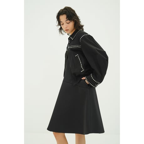 CLANE クラネ “W COLOR STUDDED DRIZZLER JACKET” ダブルカラースタッズドリズラージャケット