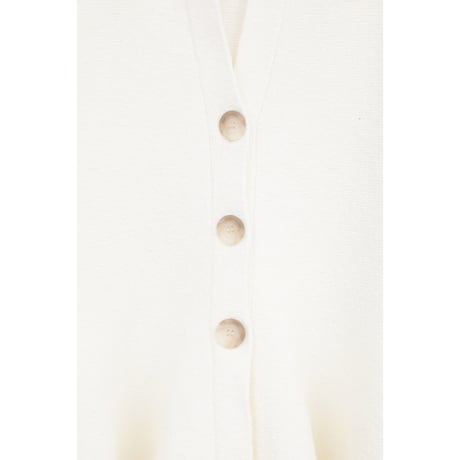 MANOF マノフ “VOLUME PEPLUM KNIT CARDIGAN” ボリュームペプラムニットカーディガン