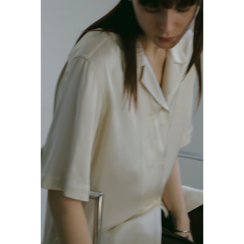 MANOF マノフ “SATIN OVER SHIRT” サテンオーバーシャツ | t / wo