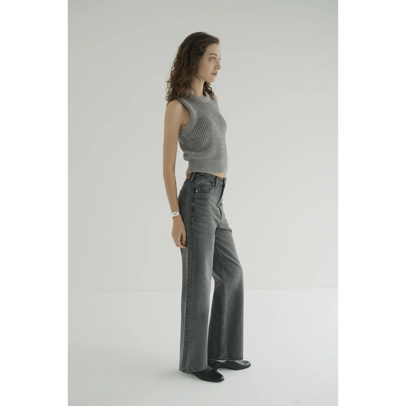 CLANEクラネ3D RIB メッシュニットトップス CLANE クラネ “3D RIB MESH KNIT TOPS” 3ディーリブメッシュ