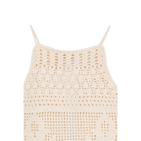 CLANE クラネ “CROCHET CAMI KNIT TOPS” クロシェキャミニットトップス