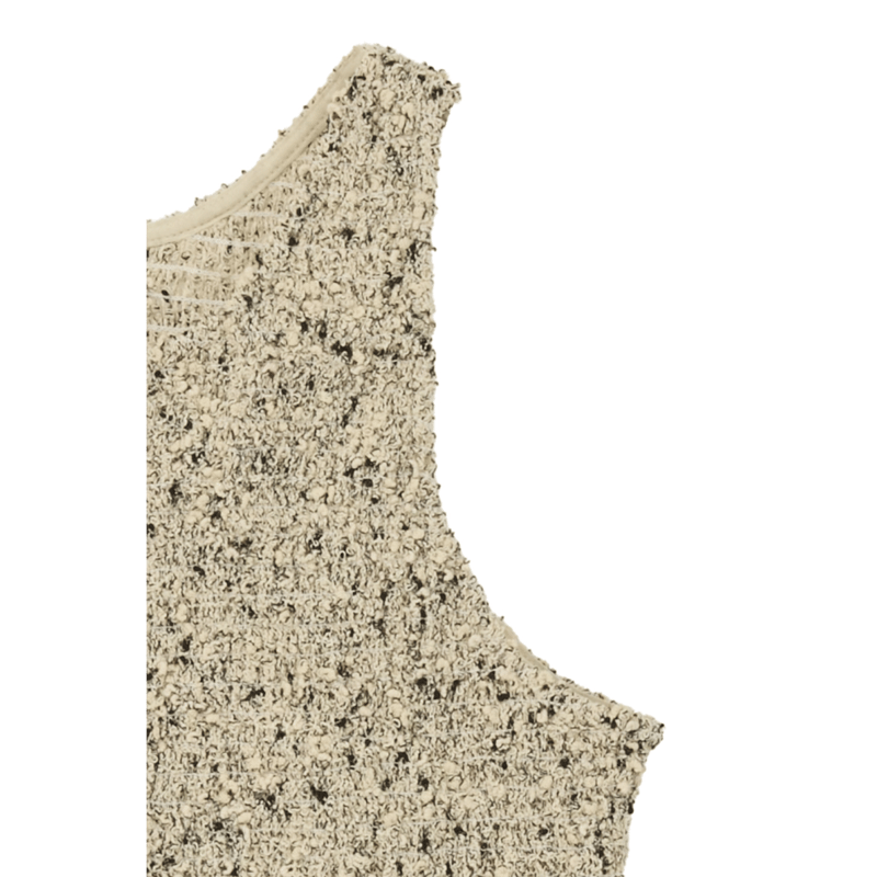 CLANE クラネ “W FACE MIX MESH GATHER N/S TOPS” ダブル