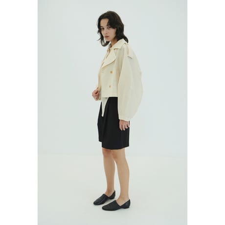CLANE クラネ “SHEER SHORT TRENCH JACKET” シアーショートトレンチジャケット