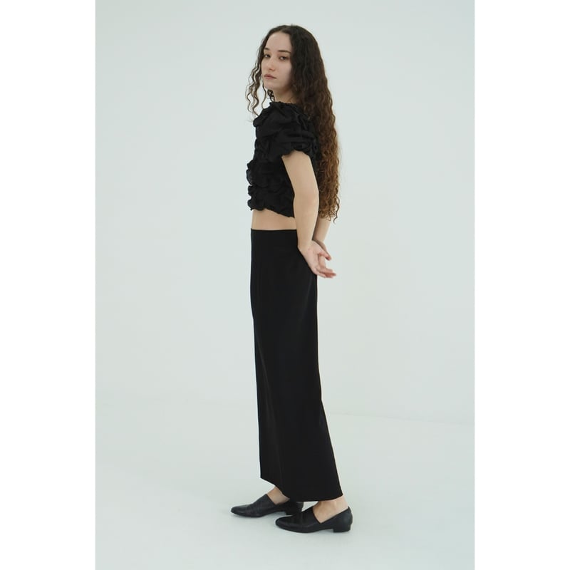 n*w様 CLANE W FACE CLOUD PUFF SLEEVE TOPS CLANE - パフトップス - W FACE CLOUD PUFF SLEEVE TOPS (BLACK