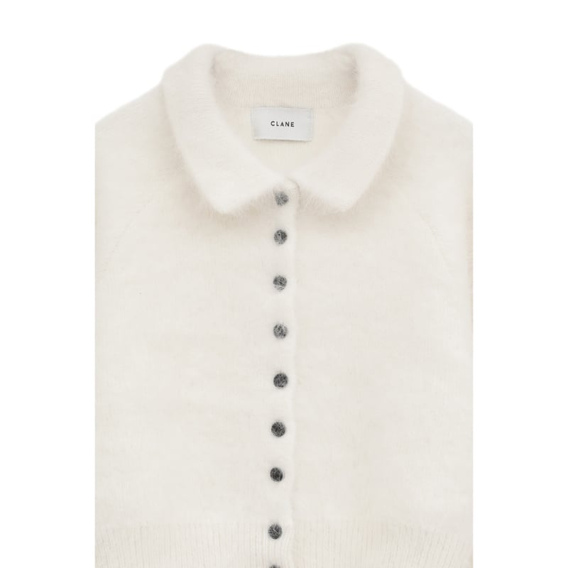 CLANE クラネ “ANGORA SHORT KNIT CARDIGAN” アンゴラショート