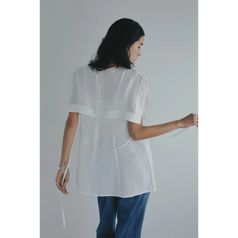 トップス LAYERED COMBI TOPS Ivory size1 MANOF マノフ “LAYER COMBI TOPS” レイヤーコンビトップス | t / wo