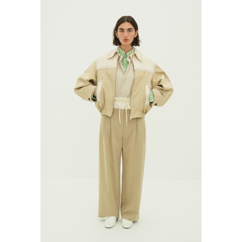 CLANE クラネ “W COLOR STUDDED DRIZZLER JACKET” ダブル