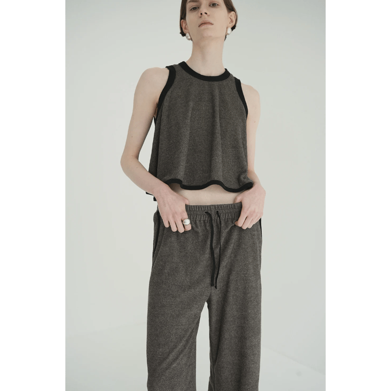 CLANE クラネ “PILE FLARE TANK TOPS” パイルフレアタンク